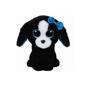 Ty Beanie Boos TRACEY the Black & White Dog (6 Inch) NEW - with TAGS